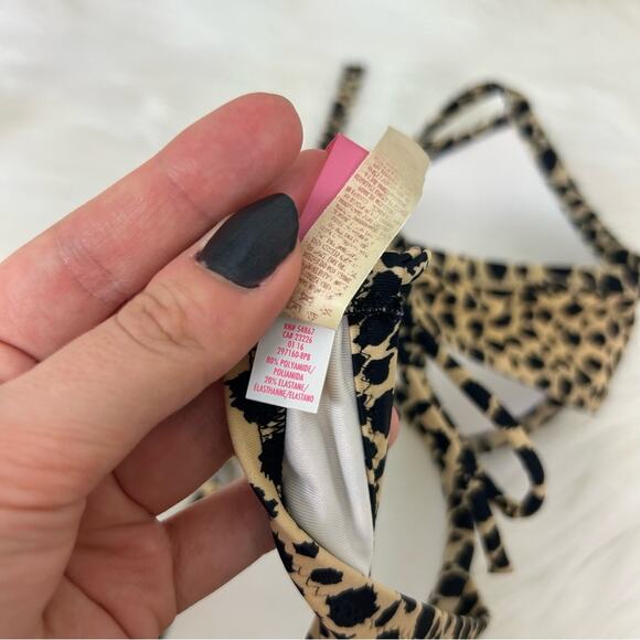 Victoria’s Secret Cheetah Animal Print Bikini Swim Top Size 36C - Picture 9 of 9